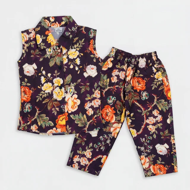 Floral Brown Elegance Set