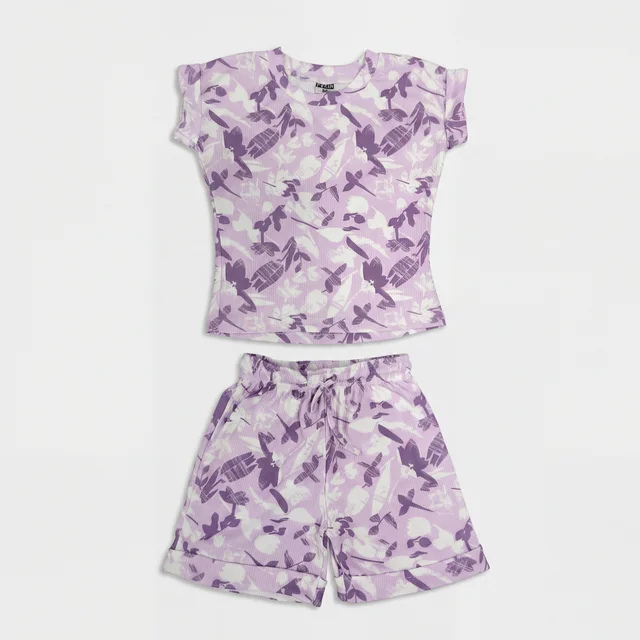 Lavender Snuggle Tee Set