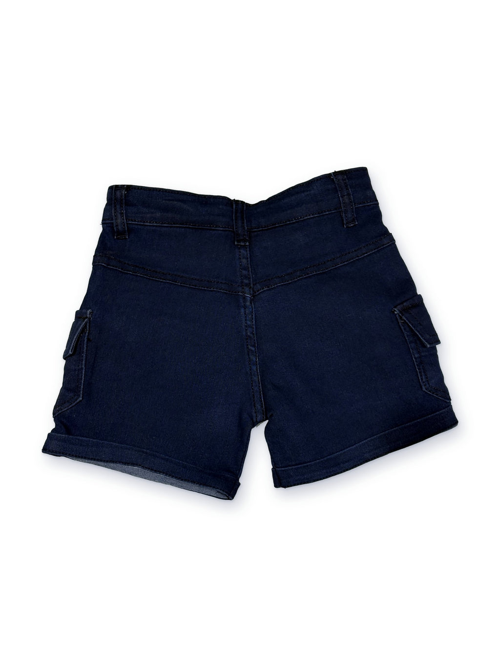 Girls denim cargo shorts – back