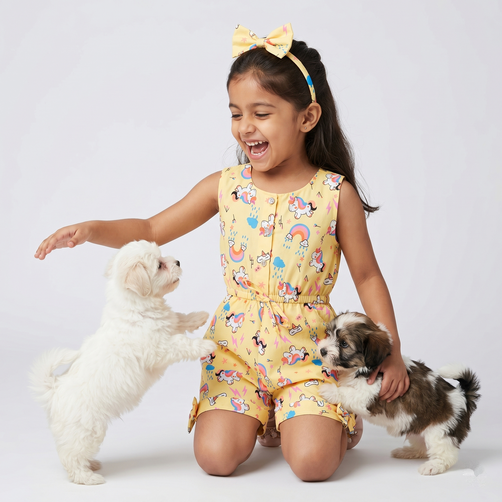 Unicorn Kids Romper