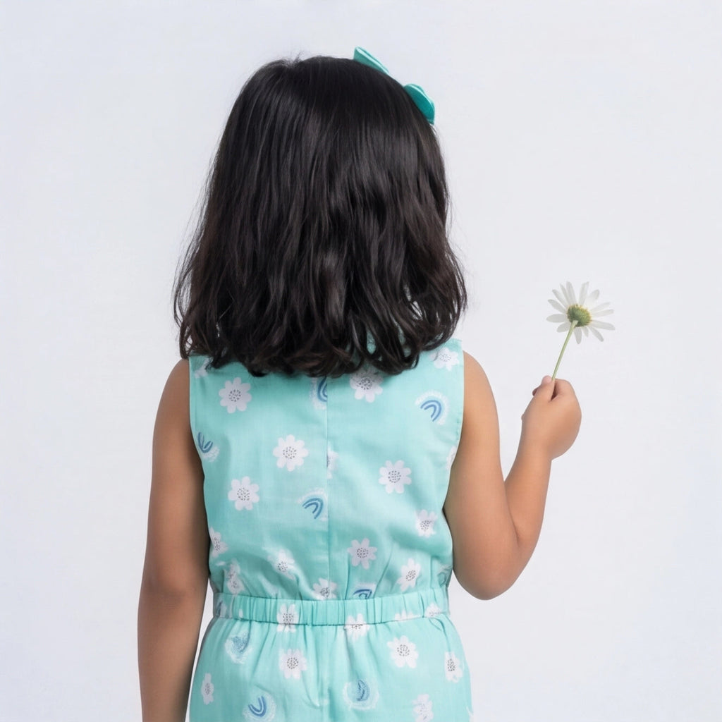 Minty Daisy Jumpsuit 🌼