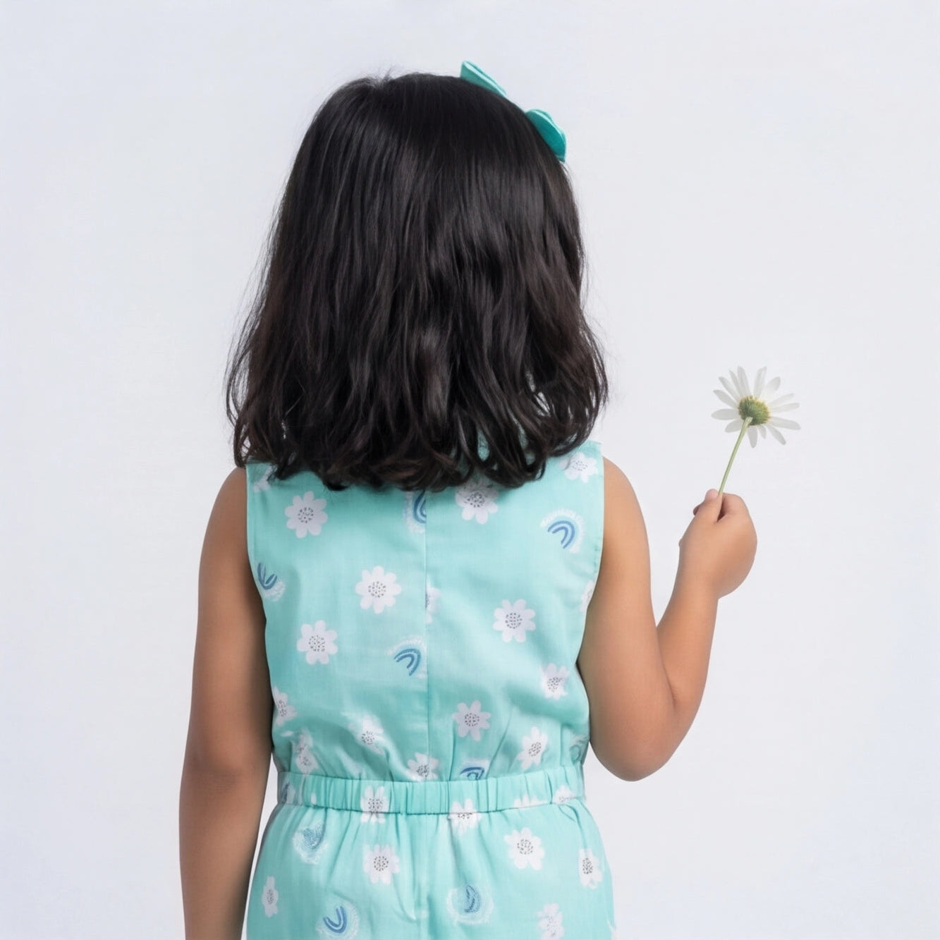 Minty Daisy Jumpsuit 🌼