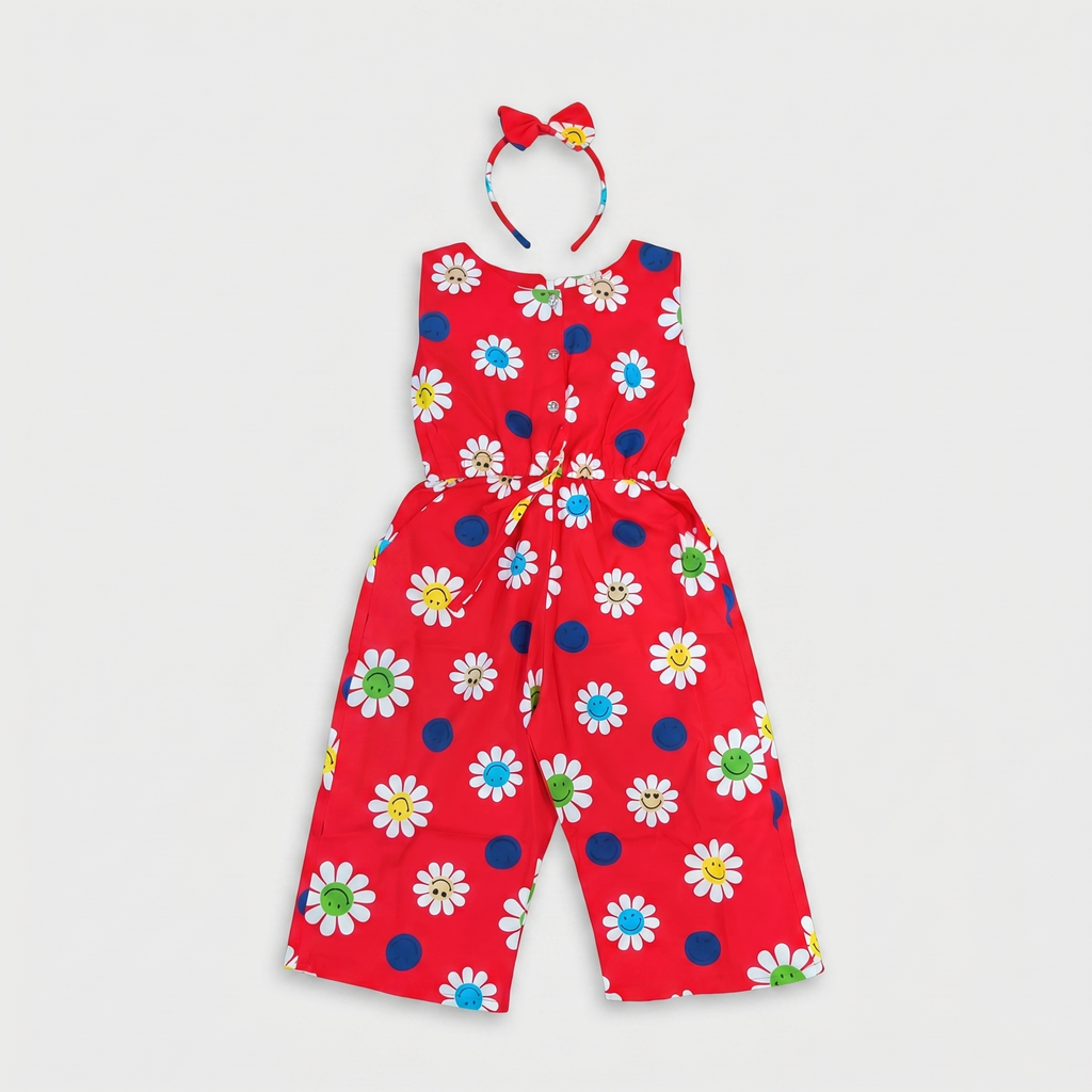 Red  Jumper Playsuit