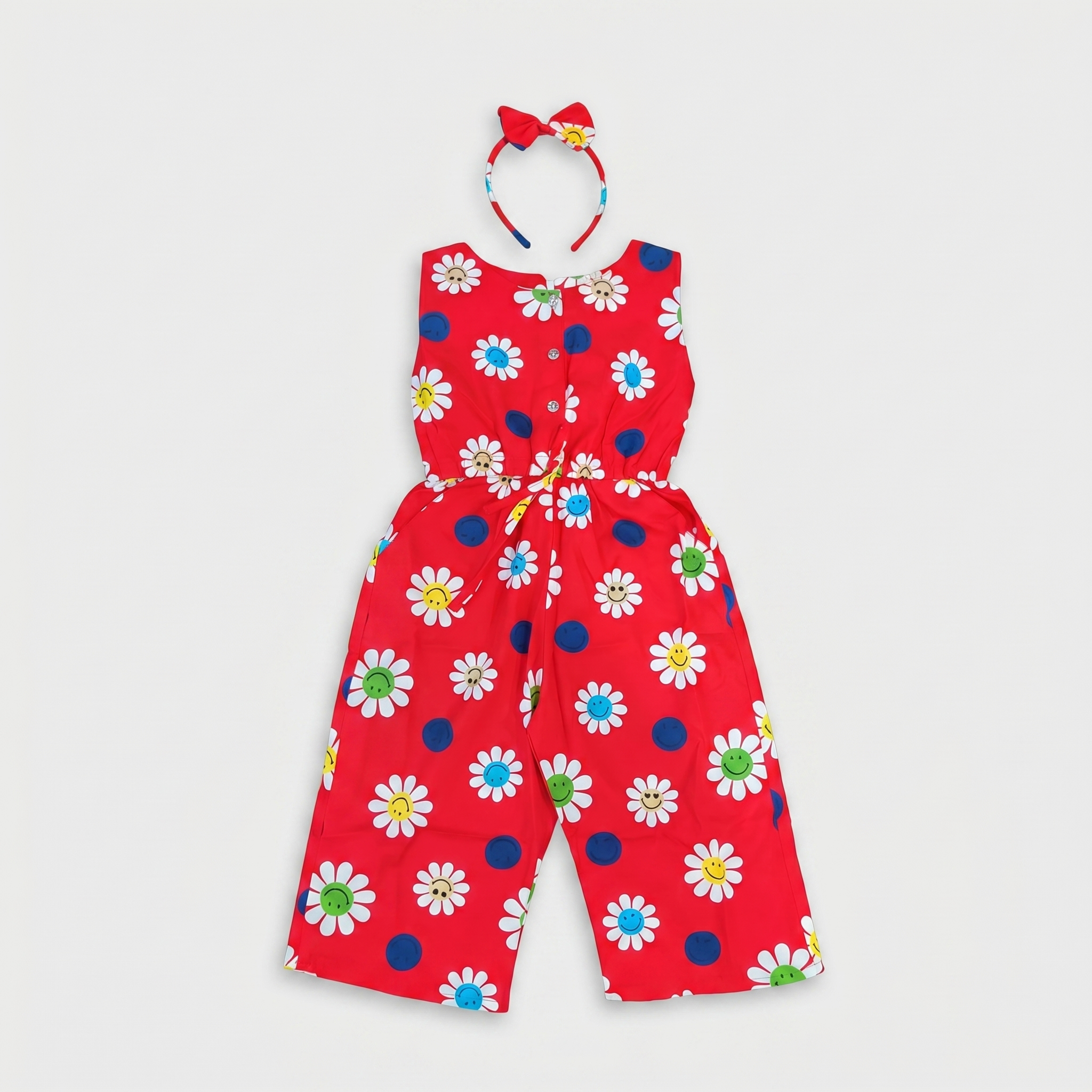 Red  Jumper Playsuit